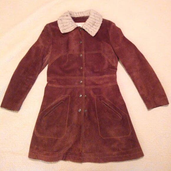 Vintage Suede Leather Women's Jacket - Picture 1 of 8